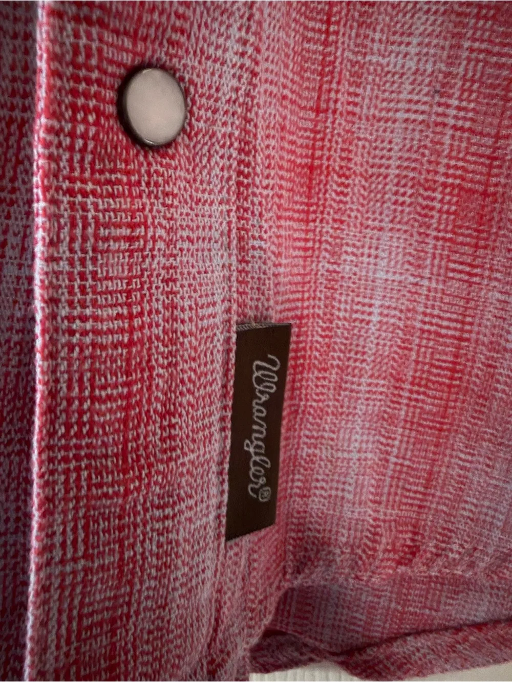 Wrangler Retro Red Plaid Western Shirt Boys